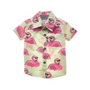 Sovereign Code Frenzy Flamingo Shirt, Green